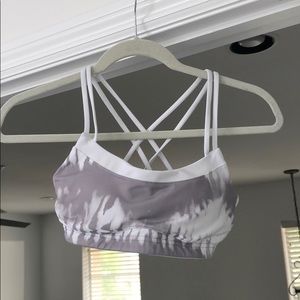 Multi colored sports bra